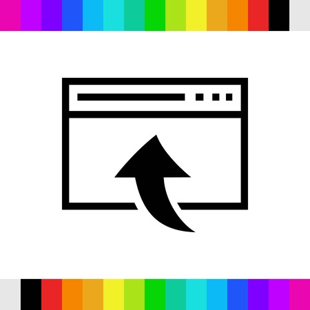 web page icon stock vector illustration flat designのイラスト素材