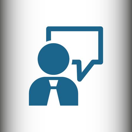 speaking of people, the chat icon stock vector illustrationのイラスト素材