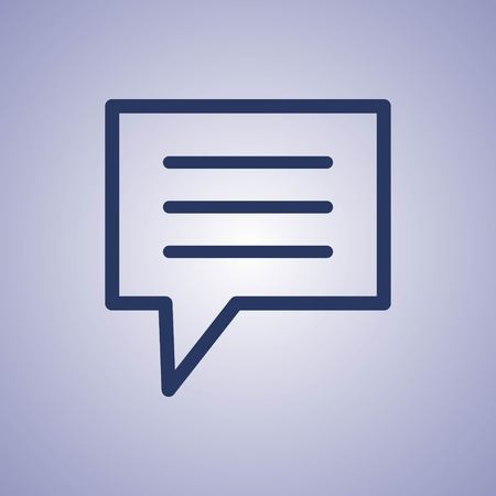 Speech Bubbles Icon. Chat pictogram icon stock vector illustration