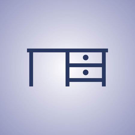 Desk icon stock vector illustration flat designのイラスト素材
