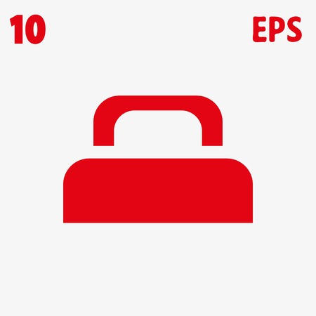 Icon of bed vector illustration flat design styleのイラスト素材