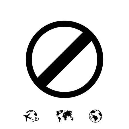 rescricted icon stock vector illustration flat designのイラスト素材