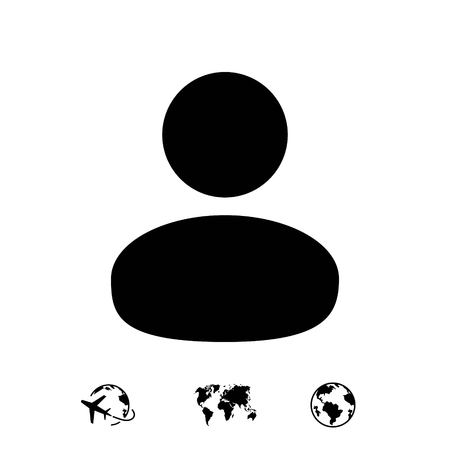 Man icon stock vector illustration flat designのイラスト素材