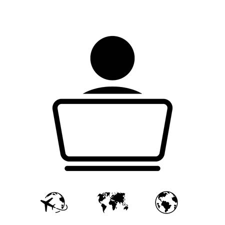 Man icon stock vector illustration flat designのイラスト素材