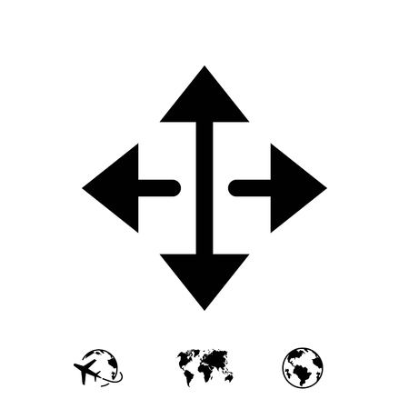 arrow icon stock vector illustration flat designのイラスト素材