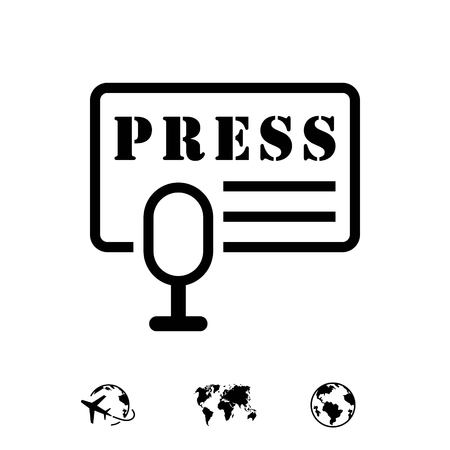 press icon stock vector illustration flat designのイラスト素材