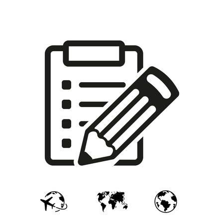 checklist  icon stock vector illustration flat designのイラスト素材