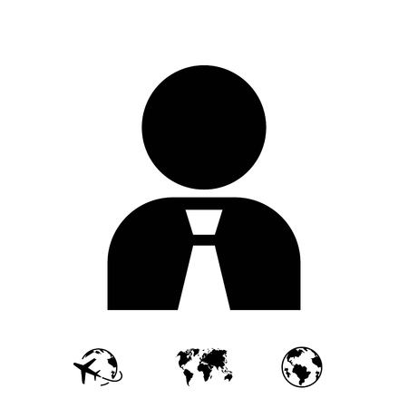 Man icon stock vector illustration flat designのイラスト素材