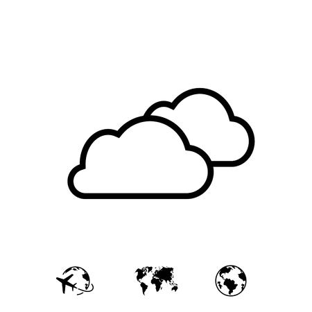 cloud icon stock vector illustration flat designのイラスト素材