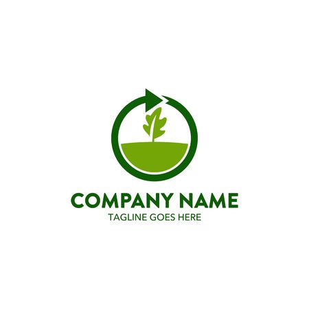 Agriculture Logo Templateのイラスト素材