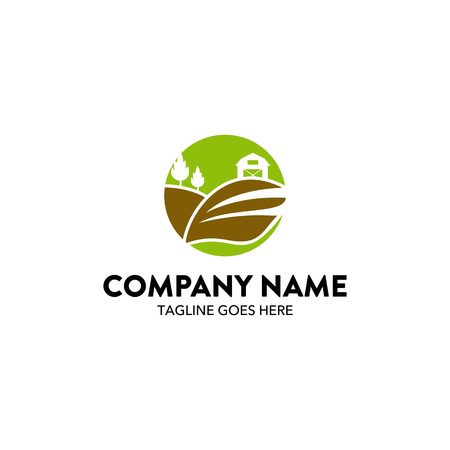 Agriculture Logo Templateのイラスト素材