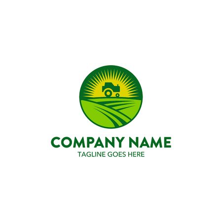 Agriculture Logo Templateのイラスト素材