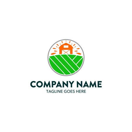 Agriculture Logo Templateのイラスト素材