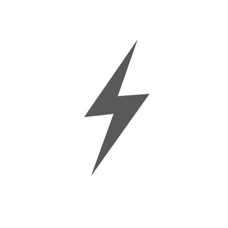 Flash icon vector isolated on white background. Lightning symbol for your design, logo, application,...