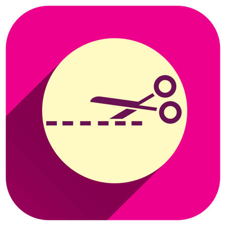 Scissors vector icon, cut symbol for design, logo, application, UI, websiteのイラスト素材