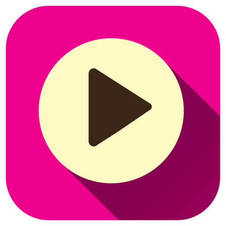 Play button icon, Vector logo for your design, symbol, application, website, UIのイラスト素材