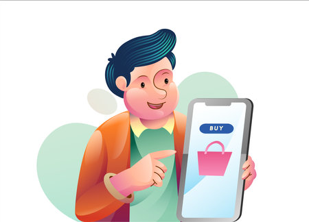 Online shopping e commerce concept illustrations. Modern flat design illustration of Data Analysis.のイラスト素材