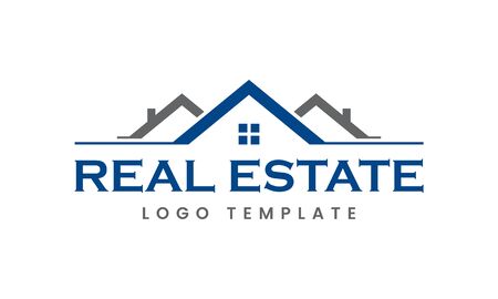 Real Estate Agent Realtor Roofing House Vector Logo Templateのイラスト素材
