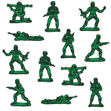 Toy soldiers vectorのイラスト素材