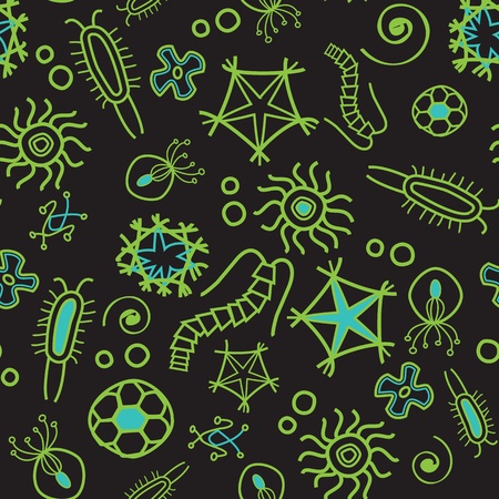 amoeba seamless patternのイラスト素材