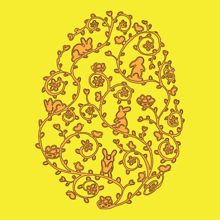 Easter egg vectorのイラスト素材