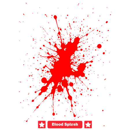 Hemoglobin Hues Vibrant Blood Splash Vector Art Collectionのイラスト素材