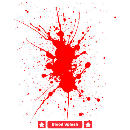 Spectral Spillage Ghostly Blood Splash Vector Silhouettes Compilationのイラスト素材