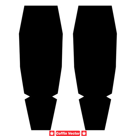 Coffin Chronicles Historical Vector Set Depicting Burial Practices, Funeral Rituals, and Mortuary Traditionsのイラスト素材