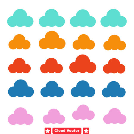 Cirrus Chronicles Crafting Tales with Cloud Silhouettesのイラスト素材