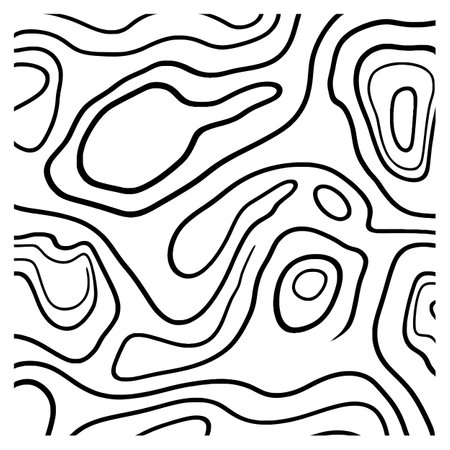 Harmony in Chaos Abstract Pattern Vector Silhouettes for Unique Creationsのイラスト素材