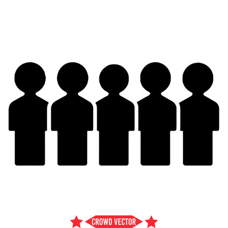 Pulsating Urban Energy Vector Crowd Silhouettes for Dynamic Designのイラスト素材