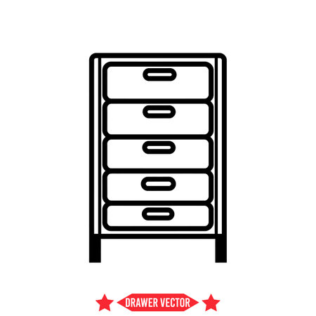 Simplify Storage Solutions with Our Drawer Vector Collection   Designed to Elevate Aesthetics and Functionality in Every Roomのイラスト素材