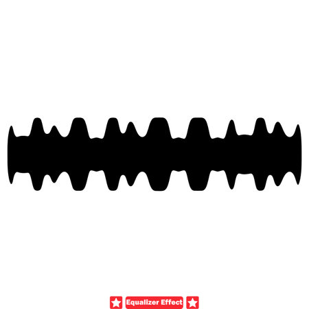 Audio Waveform Dynamics  Equalizer Effect Vector Kitのイラスト素材
