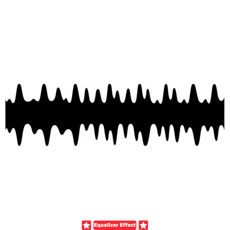 Music Vibes in Motion  Equalizer Effect Graphics Ensembleのイラスト素材