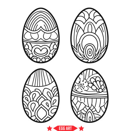 Eggcellent Silhouette Designs  Infuse Your Projects with Playful Elegance and Charmのイラスト素材