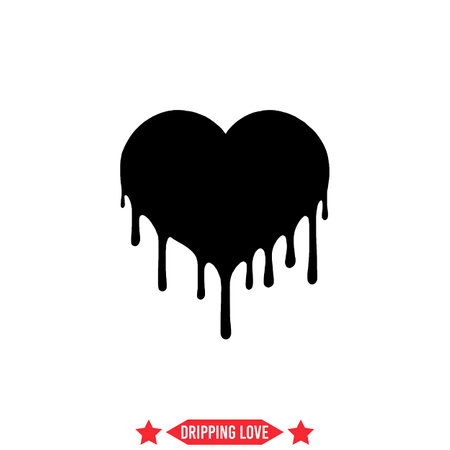 Dreamy Delight  Dripping Love Silhouettes Treasuryのイラスト素材