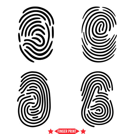 Unlocking Creativity  Vector Fingerprints for Innovative Design Projectsのイラスト素材