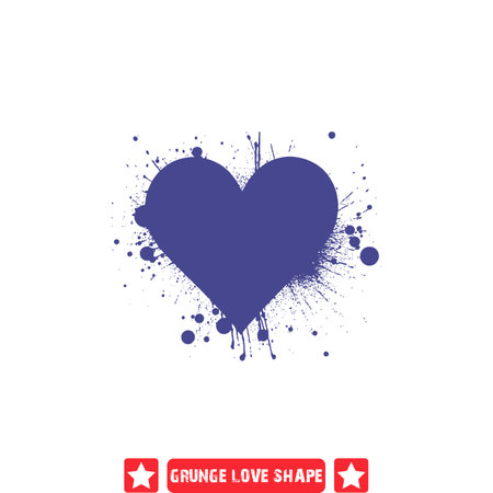 Love s Patina  Grunge Silhouette Set Bringing Antique Charm to Artworkのイラスト素材