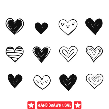 Ethereal Whispers  Hand Drawn Love Silhouettes Enveloped in Romanceのイラスト素材