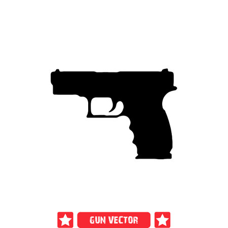 Ammo Arsenal  Versatile Gun Vector Silhouettes for Digital and Print Designsのイラスト素材