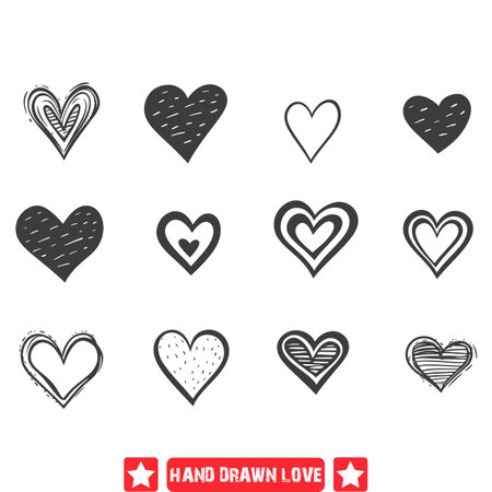 Soulful Serenade  Artistic Hand Drawn Silhouettes for Romantic Serenityのイラスト素材