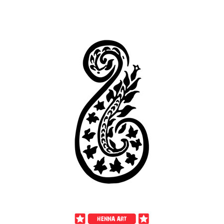 Intricate Mehndi Design Vector Bundle  Fine Detailing for Creative Venturesのイラスト素材