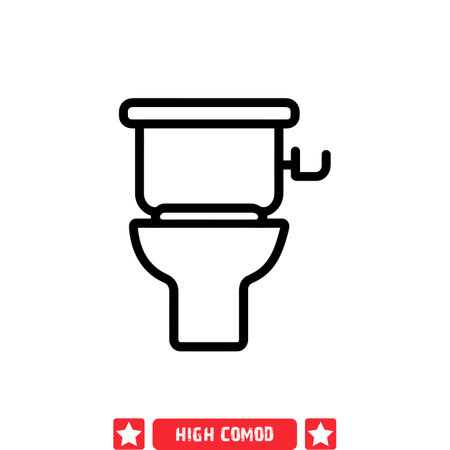 Trendy High Commode Icons  Versatile Vector Set for Creative Design Projectsのイラスト素材