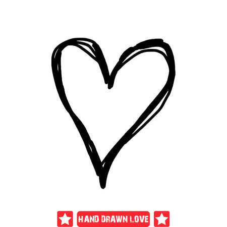 Serene Serenade  Hand Drawn Silhouettes Inspiring Love s Tranquilityのイラスト素材