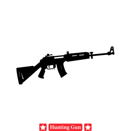 Trailblazers  Arsenal  Hunting Gun Vector Set for Adventurous Explorationsのイラスト素材