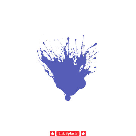 Vibrant Ink Splash Vector Silhouette Designs  Infuse Your Art with Vibrancyのイラスト素材
