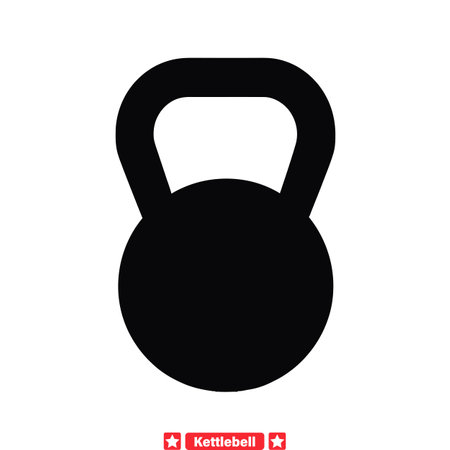 Forge Your Strength with Kettlebell Icons  Robust Vector Set Tailored for Fitness Apps and Websitesのイラスト素材