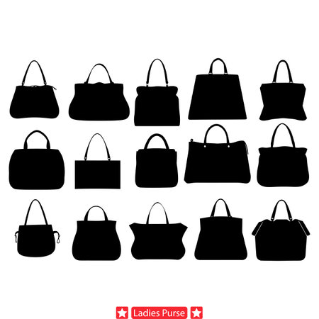 Fashion Forward Handbag Vector Collection  Elevate Your Accessory Gameのイラスト素材