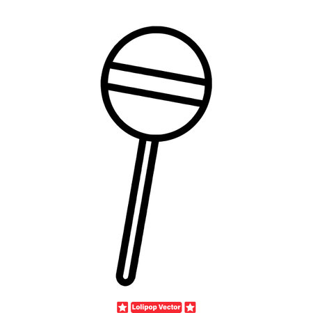 Sweet Sensations  Lollipop Silhouettes to Add Flavor to Your Designsのイラスト素材