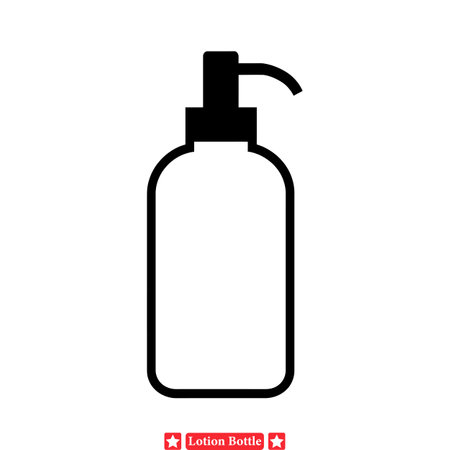 Sculpted Lotion Bottle Shapes   Vector Graphics for Packaging Solutionsのイラスト素材